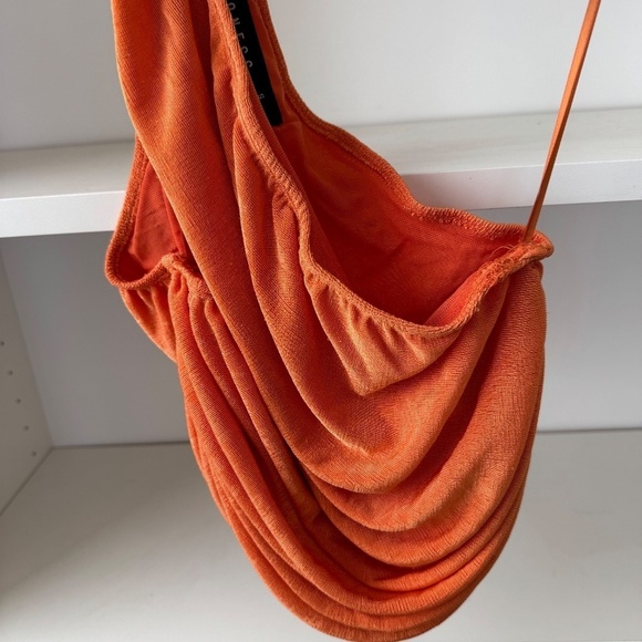 PRINCESS POLLY The Goddess Crop Top Orange - Picture 6 of 7